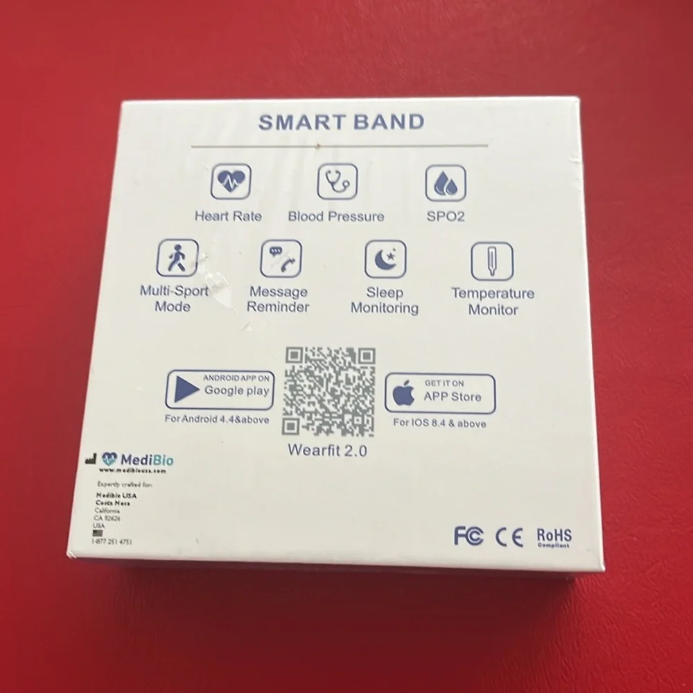 MedBio Health & Fitness Tracker Smart Band